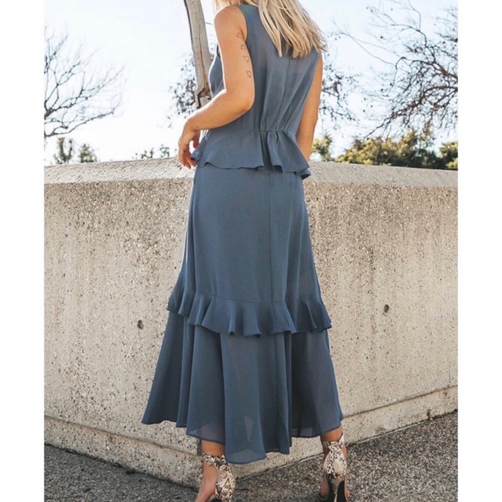 Multi-Tired Ruffled Twirly Bell Dress - Picture 2 of 9
